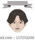 微笑的男孩和框架彩色插圖5（復古風格） 117252246