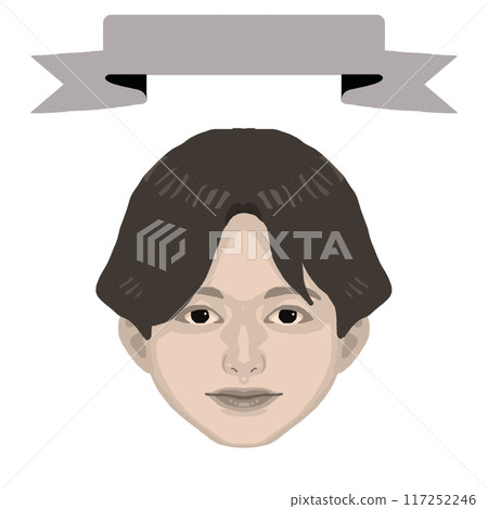 Smiling boy and frame color illustration 5 (retro style) Smiling boy and frame color illustration 5 (retro style) 117252246