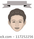 微笑的男孩和框架彩色插圖6（復古風格） 117252256