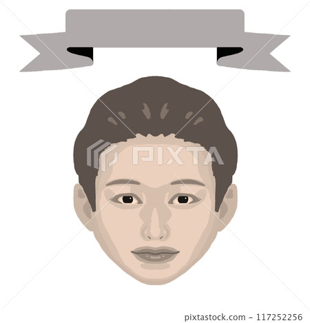 微笑的男孩和框架彩色插圖6（復古風格） 117252256