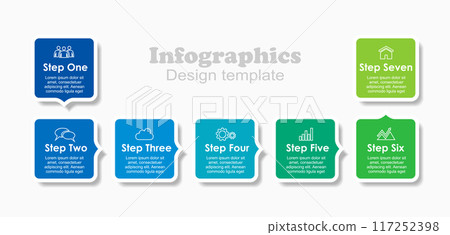 Infographic design template with place for your data. Vector illustration. Infographic design template with place for your data. Vector illustration. 117252398