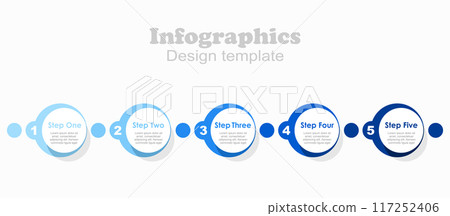 Infographic design template with place for your data. Vector illustration. 117252406