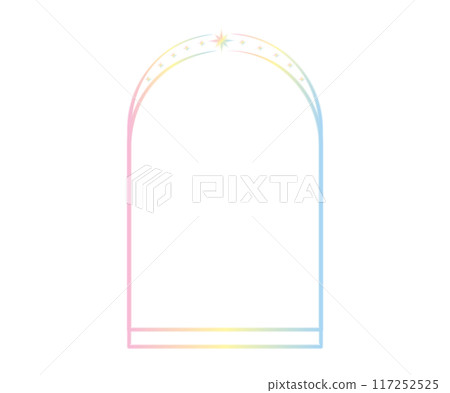 Set of gradient geometric linear shapes y2k aura. Trendy linear design blurred with frame, star. Aesthetic retro vector neon element illustrated for banners, social media, poster design. 117252525