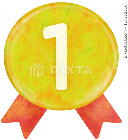 第一名獎牌獎插畫素材 117252816