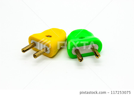 A picture of electric switch isolated on white background 117253075