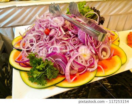 A picture of salad with selective focus A picture of salad with selective focus 117253154