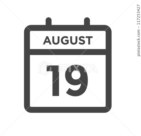 August 19 Calendar Day or Calender Date - Deadlines or Appointment 117253427