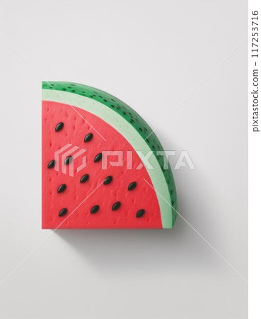 watermelon slices in a bowl 117253716