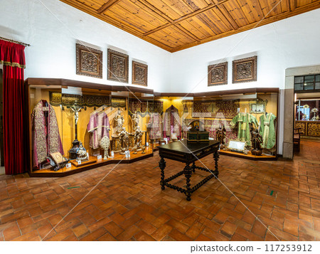 Interior of Faro Cathedral, Se Catedral in Faro, Algarve, Portugal 117253912