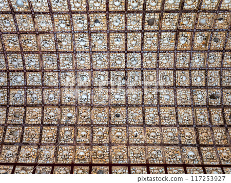 Capela Dos Ossos, Bones chapel next to Igreja do Carmo in Faro at Algarve in Portugal Capela Dos Ossos, Bones chapel next to Igreja do Carmo in Faro at Algarve in Portugal 117253927
