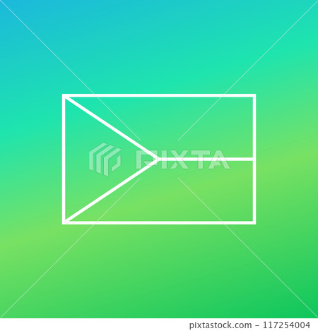 Outline flag of Czech Republic or Martinique 117254004