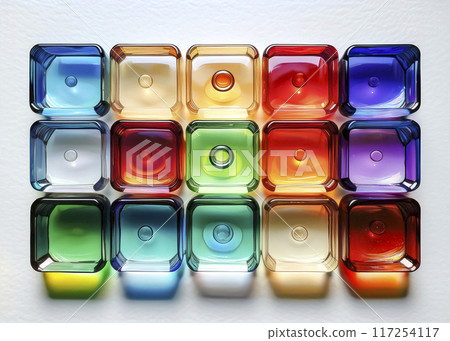 Colorful glass image material 117254117