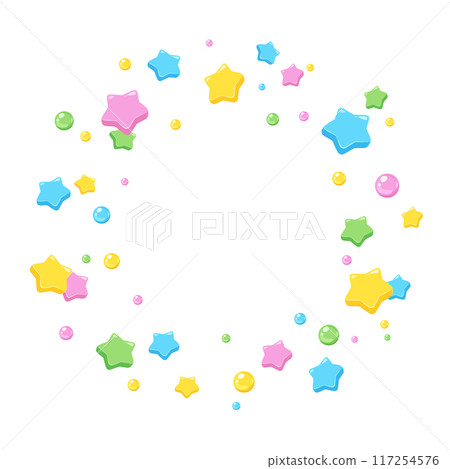 A background of thick, three-dimensional stars scattered A background of thick, three-dimensional stars scattered 117254576