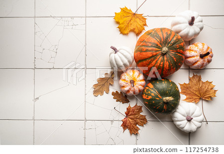 Cozy autumn flat lay 117254738