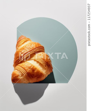 croissant on white background 117254937