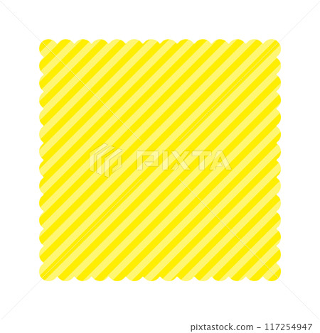 Yellow stylish diagonal striped square - Simple background, frame and decoration design material 117254947