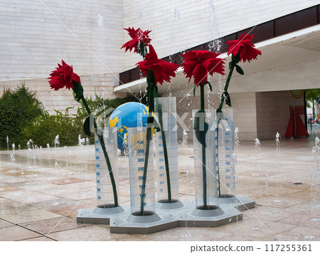 giant flowers artificial decoration giant flowers artificial decoration 117255361