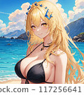 泳裝金髮巨乳美女 117256641