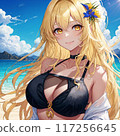 泳裝金髮巨乳美女 117256645