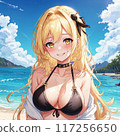 泳裝金髮巨乳美女 117256650