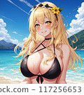 泳裝金髮巨乳美女 117256653