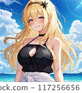 泳裝金髮巨乳美女 117256656