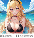 泳裝金髮巨乳美女 117256659