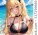 泳裝金髮巨乳美女 117256660