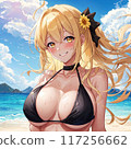 泳裝金髮巨乳美女 117256662