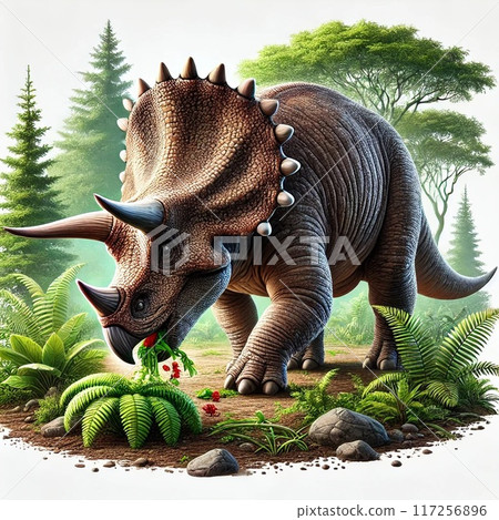 三角龍進食 三角龍進食 117256896