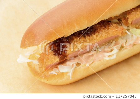 Ham cutlet sandwich 117257045