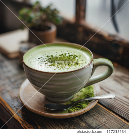 抹茶、抹茶拿鐵、綠茶生成人工智慧 117258384