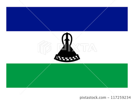 Flag Lesotho 117259234