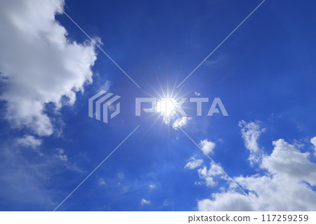 Clouds floating in the blue sky Clouds floating in the blue sky 117259259