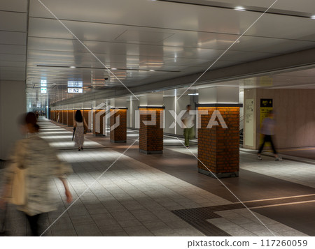 Tokyo cityscape: Underground passageway in the city center Tokyo cityscape: Underground passageway in the city center 117260059