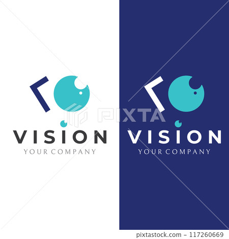 Modern colorful abstract Logo vision, digital vision, optical vision, technology vision, planetary vision and vision center. Template vector illustration. Modern colorful abstract Logo vision, digital vision, optical vision, technology vision, planetary vision and vision center. Template vector illustration. 117260669