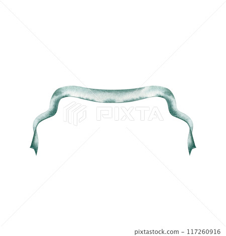 Blue advertising banner design element. Antique copy space title sign. Hand drawn watercolor art illustration on transparent background. For cards, certificates, event flyers, wedding invitations Blue advertising banner design element. Antique copy space title sign. Hand drawn watercolor art illustration on transparent background. For cards, certificates, event flyers, wedding invitations 117260916