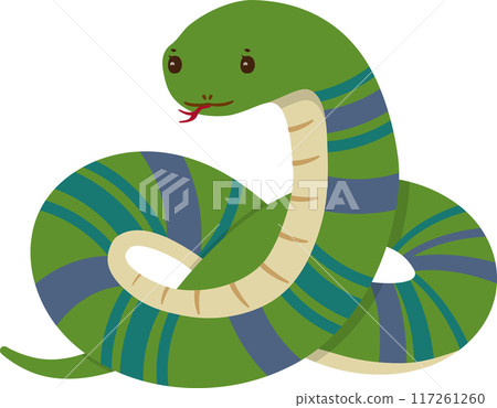 蛇條紋圖案 117261260