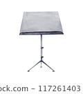 Music Stand watercolor illustration on white background 117261403