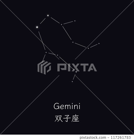 簡單的星座圖(雙子座) 簡單的星座圖(雙子座) 117261783