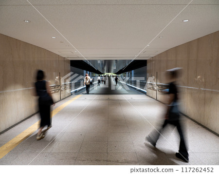 東京城市景觀：市中心的地下通道 117262452