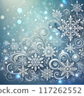 Snowflake background image 1 Christmas image 117262552