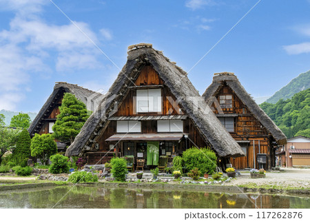 Gifu Prefecture Shirakawa-go Gassho-style Village Gassho-style Houses and Cafe Rokunin World Heritage Site 117262876
