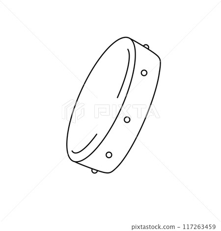 A white circle with a black dot in the middle 117263459