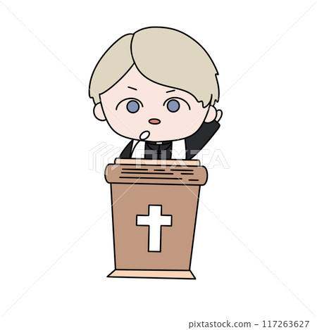 He is holding a microphone and he is giving a speech He is holding a microphone and he is giving a speech 117263627