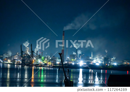 室蘭工廠夜景 室蘭工廠夜景 117264289