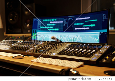 Recording Studio with Professional Audio Equipment 117265434