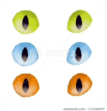 水彩風格貓眼圖 水彩風格貓眼圖 117266074