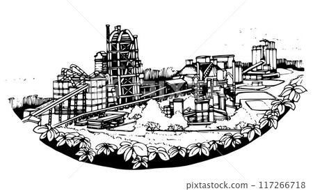 3D illustration of building project 117266718