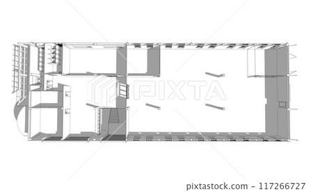 3D illustration of building project 117266727